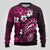 Fiji Masi Paisley With Hibiscus Tapa Ugly Christmas Sweater Pink Version LT01 - Polynesian Pride