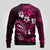 Fiji Masi Paisley With Hibiscus Tapa Ugly Christmas Sweater Pink Version LT01 - Polynesian Pride