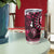 Fiji Masi Paisley With Hibiscus Tapa Tumbler Cup Pink Version