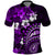 Fiji Masi Paisley Polo Shirt Fijian Hibiscus Tapa Purple Version LT01 Purple - Polynesian Pride