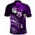 Fiji Masi Paisley Polo Shirt Fijian Hibiscus Tapa Purple Version LT01 - Polynesian Pride