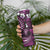 Fiji Masi Paisley Skinny Tumbler Fijian Hibiscus Tapa Purple Version