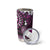 Fiji Masi Paisley Tumbler Cup Fijian Hibiscus Tapa Purple Version