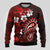 Fiji Masi Paisley Ugly Christmas Sweater Fijian Hibiscus Tapa Red Version LT01 - Polynesian Pride