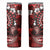 Fiji Masi Paisley Skinny Tumbler Fijian Hibiscus Tapa Red Version