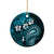 Fiji Masi Paisley Ceramic Ornament Fijian Hibiscus Tapa Sky Blue Version LT01 - Polynesian Pride