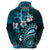 Fiji Masi Paisley Hoodie Fijian Hibiscus Tapa Sky Blue Version LT01 - Polynesian Pride