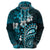 Fiji Masi Paisley Hoodie Fijian Hibiscus Tapa Sky Blue Version LT01 - Polynesian Pride