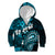 Fiji Masi Paisley Kid Hoodie Fijian Hibiscus Tapa Sky Blue Version LT01 - Polynesian Pride