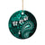 Fiji Masi Paisley Ceramic Ornament Fijian Hibiscus Tapa Turquoise Version LT01 - Polynesian Pride