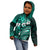 Fiji Masi Paisley Kid Hoodie Fijian Hibiscus Tapa Turquoise Version LT01 - Polynesian Pride