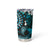 Fiji Masi Paisley Tumbler Cup Fijian Hibiscus Tapa Turquoise Version