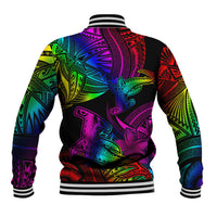 LGBT History Month Baseball Jacket Polynesian Hammerhead Shark LT01 - Polynesian Pride