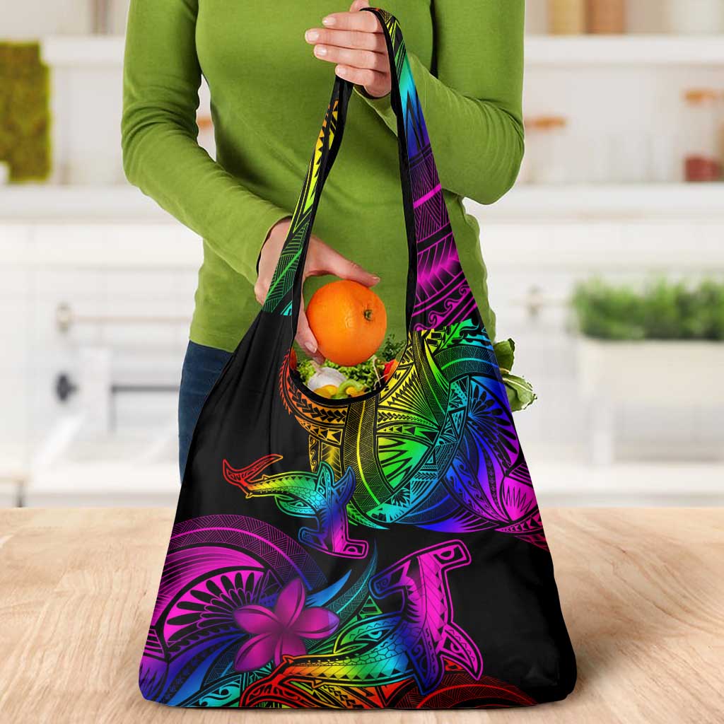 LGBT History Month Grocery Bag Polynesian Hammerhead Shark LT01 - Polynesian Pride