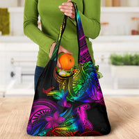 LGBT History Month Grocery Bag Polynesian Hammerhead Shark LT01 - Polynesian Pride