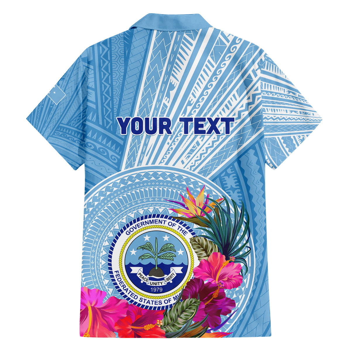 Micronesia Culture Day Family Matching Off Shoulder Short Dress and Hawaiian Shirt Tribal Pattern Tropical Style LT01 - Polynesian Pride