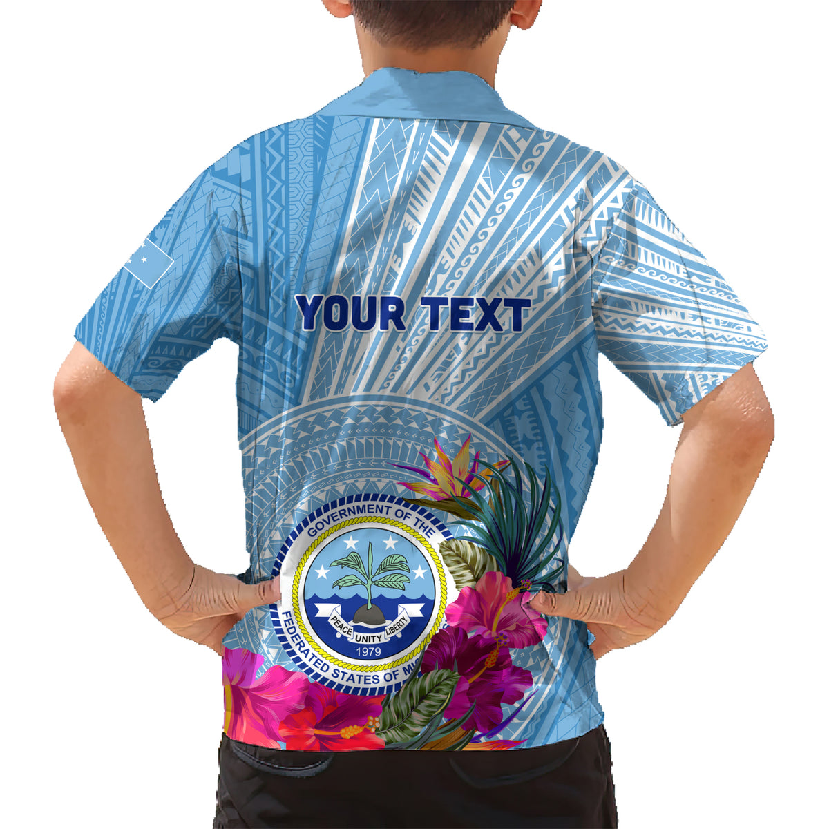 Micronesia Culture Day Family Matching Short Sleeve Bodycon Dress and Hawaiian Shirt Tribal Pattern Tropical Style LT01 - Polynesian Pride