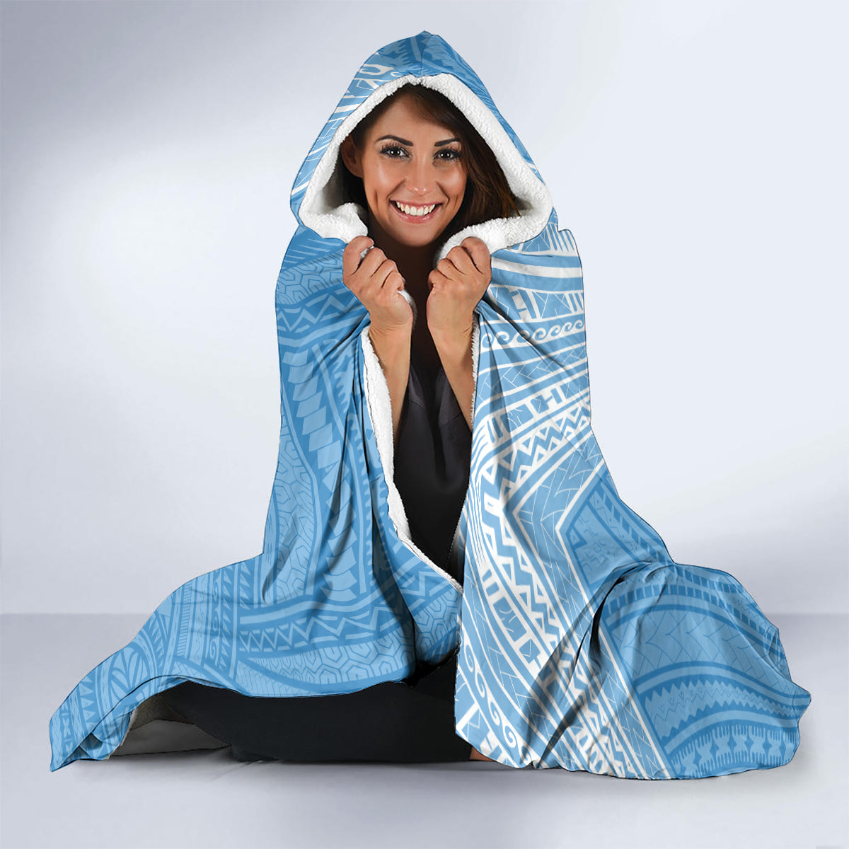 Micronesia Culture Day Hooded Blanket Tribal Pattern Tropical Style LT01 - Polynesian Pride