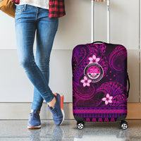 FSM Culture Day Luggage Cover Tribal Pattern Pink Version LT01 - Polynesian Pride
