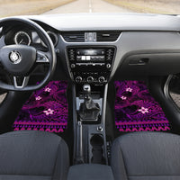 FSM Kosrae State Car Mats Tribal Pattern Pink Version LT01 - Polynesian Pride