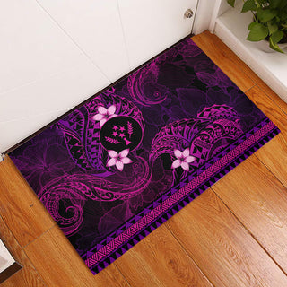 FSM Kosrae State Rubber Doormat Tribal Pattern Pink Version LT01 - S / 40cm x 60cm / Pink