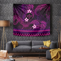 FSM Kosrae State Tapestry Tribal Pattern Pink Version LT01 - Polynesian Pride