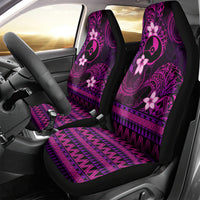 FSM Yap State Car Seat Cover Tribal Pattern Pink Version LT01 - Polynesian Pride