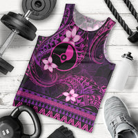 FSM Yap State Men Tank Top Tribal Pattern Pink Version LT01 - Polynesian Pride