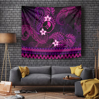 FSM Yap State Tapestry Tribal Pattern Pink Version LT01 - Polynesian Pride