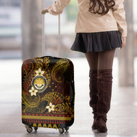 FSM Culture Day Luggage Cover Tribal Pattern Gold Version LT01 - Polynesian Pride