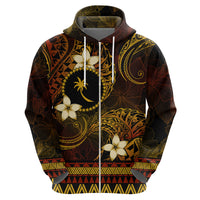 FSM Chuuk State Hoodie Tribal Pattern Gold Version LT01 - Polynesian Pride