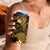 FSM Kosrae State 4 in 1 Can Cooler Tumbler Tribal Pattern Gold Version