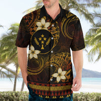 FSM Kosrae State Hawaiian Shirt Tribal Pattern Gold Version LT01 - Polynesian Pride