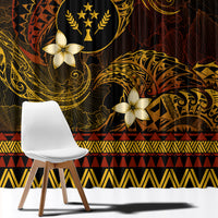 FSM Kosrae State Window Curtain Tribal Pattern Gold Version LT01 - Polynesian Pride