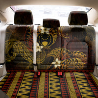 FSM Pohnpei State Back Car Seat Cover Tribal Pattern Gold Version LT01 - Polynesian Pride