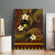 FSM Pohnpei State Canvas Wall Art Tribal Pattern Gold Version