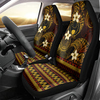 FSM Pohnpei State Car Seat Cover Tribal Pattern Gold Version