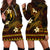 FSM Yap State Hoodie Dress Tribal Pattern Gold Version LT01 - Polynesian Pride