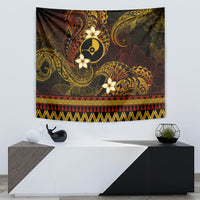 FSM Yap State Tapestry Tribal Pattern Gold Version