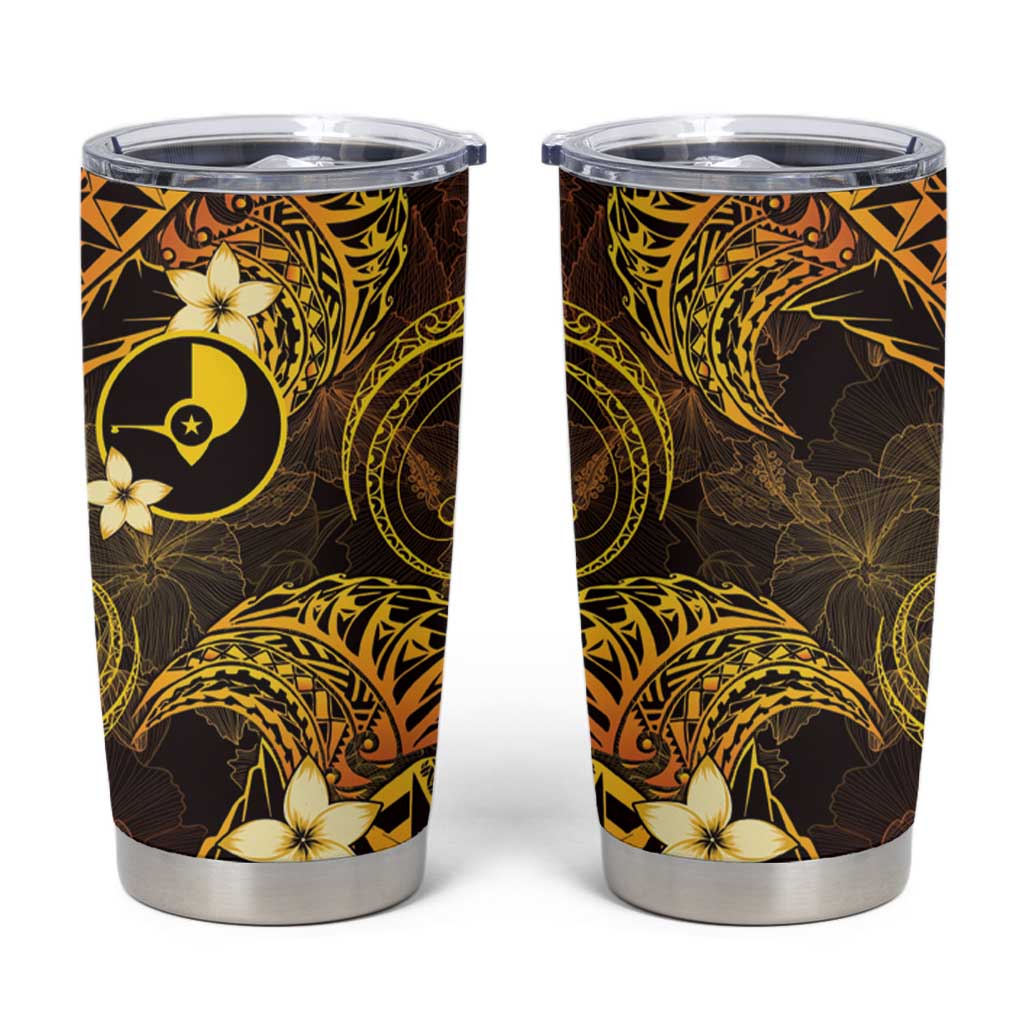 FSM Yap State Tumbler Cup Tribal Pattern Gold Version