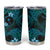 FSM Chuuk State Tumbler Cup Tribal Pattern Ocean Version