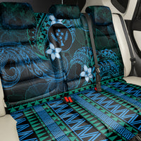 FSM Kosrae State Back Car Seat Cover Tribal Pattern Ocean Version LT01 - Polynesian Pride