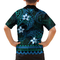 FSM Kosrae State Hawaiian Shirt Tribal Pattern Ocean Version LT01 - Polynesian Pride