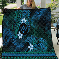 FSM Kosrae State Quilt Tribal Pattern Ocean Version LT01 Blue - Polynesian Pride