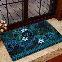 FSM Kosrae State Rubber Doormat Tribal Pattern Ocean Version LT01 - Polynesian Pride