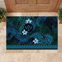 FSM Kosrae State Rubber Doormat Tribal Pattern Ocean Version LT01 - Polynesian Pride