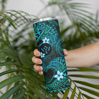 FSM Kosrae State Skinny Tumbler Tribal Pattern Ocean Version LT01 - Polynesian Pride