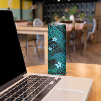 FSM Kosrae State Skinny Tumbler Tribal Pattern Ocean Version LT01 - Polynesian Pride