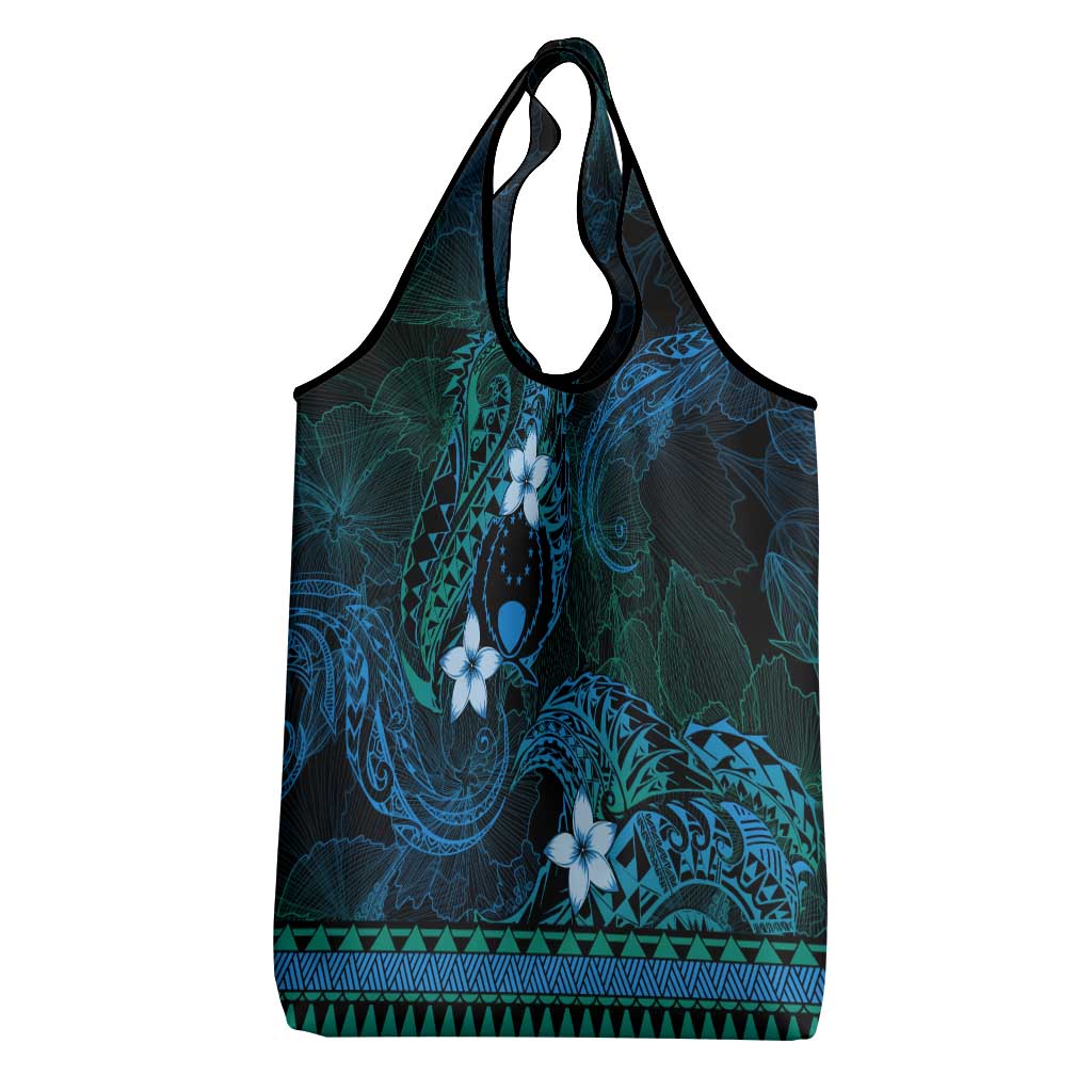 FSM Pohnpei State Grocery Bag Tribal Pattern Ocean Version LT01 - Polynesian Pride
