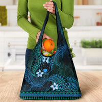 FSM Pohnpei State Grocery Bag Tribal Pattern Ocean Version LT01 - Polynesian Pride